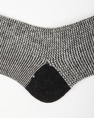 RoToTo Recycled Cotton/Wool Daily 3-pack Socks - Black/Gray - Standard & Strange