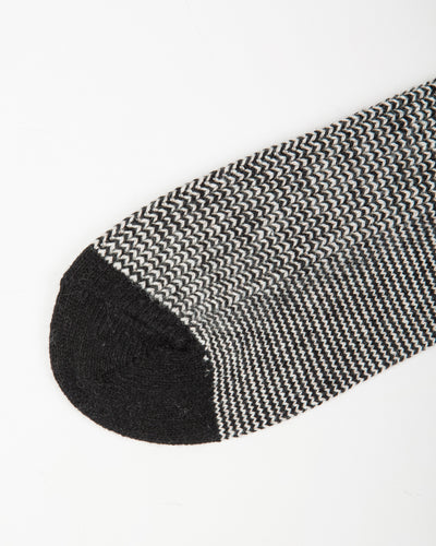 RoToTo Recycled Cotton/Wool Daily 3-pack Socks - Black/Gray - Standard & Strange