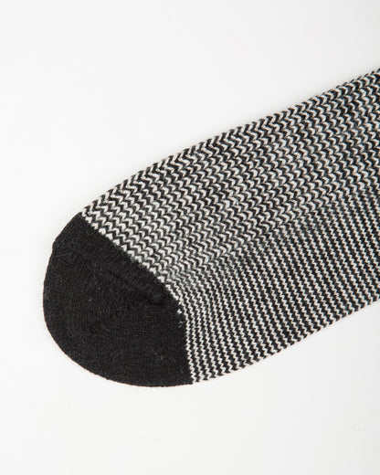 RoToTo Recycled Cotton/Wool Daily 3-pack Socks - Black/Gray - Standard & Strange