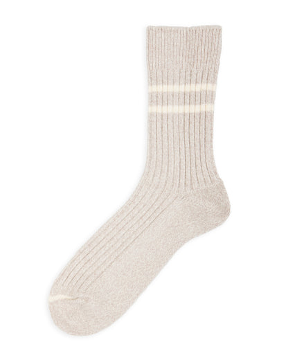 RoToTo Recycled Cotton/Wool Daily 3-pack Socks - Gray/Off White - Standard & Strange