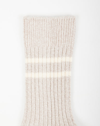 RoToTo Recycled Cotton/Wool Daily 3-pack Socks - Gray/Off White - Standard & Strange