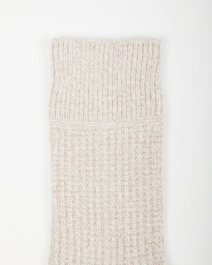 RoToTo Recycled Cotton/Wool Daily 3-pack Socks - Gray/Off White - Standard & Strange