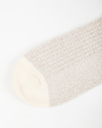 RoToTo Recycled Cotton/Wool Daily 3-pack Socks - Gray/Off White - Standard & Strange