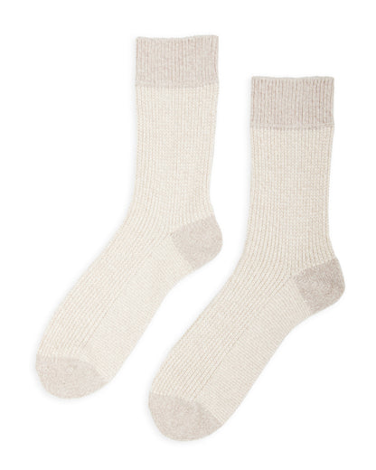 RoToTo Recycled Cotton/Wool Daily 3-pack Socks - Gray/Off White - Standard & Strange