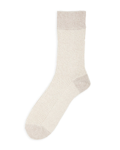RoToTo Recycled Cotton/Wool Daily 3-pack Socks - Gray/Off White - Standard & Strange