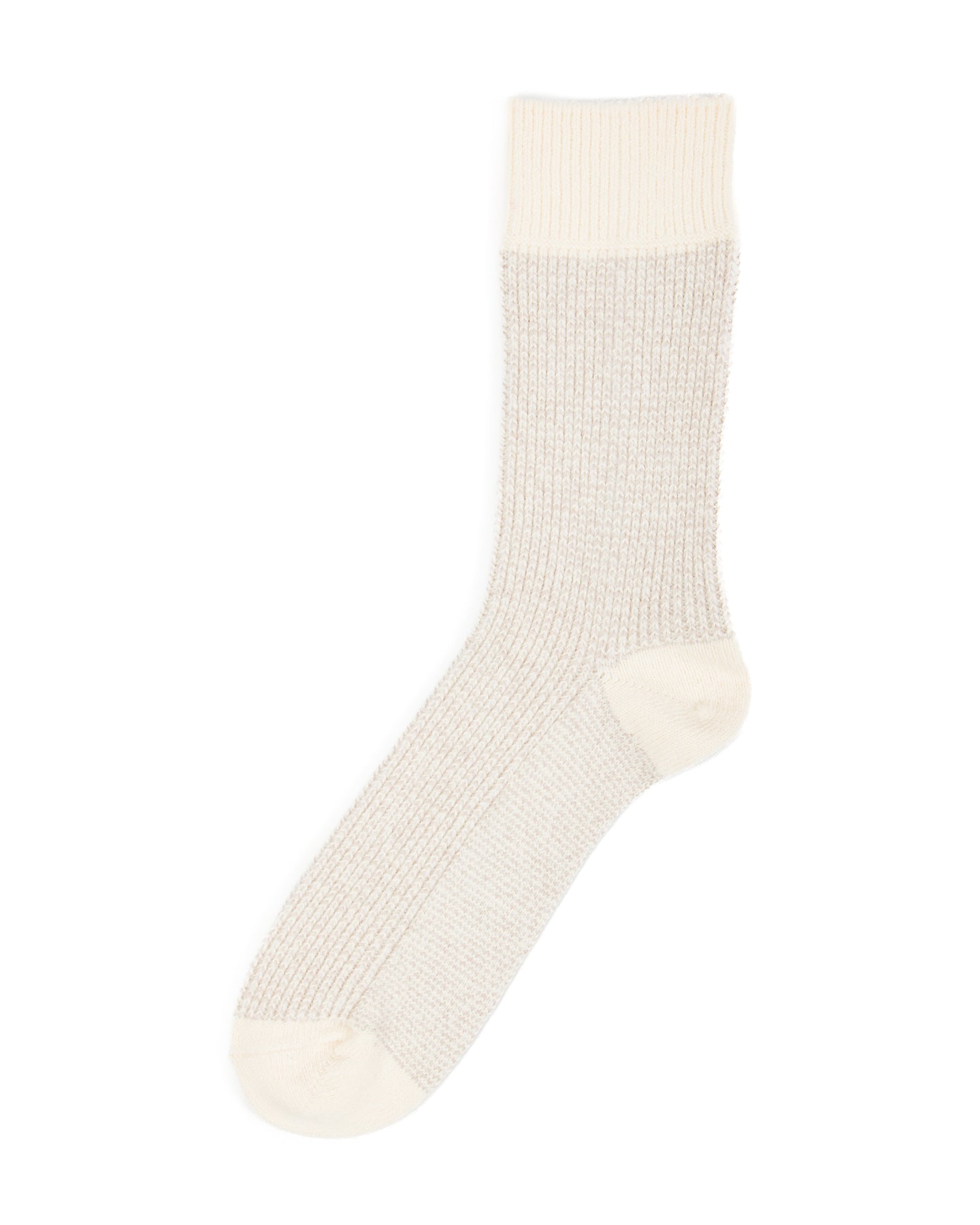 RoToTo Recycled Cotton/Wool Daily 3-pack Socks - Off White/Gray - Standard & Strange