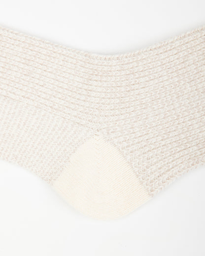 RoToTo Recycled Cotton/Wool Daily 3-pack Socks - Off White/Gray - Standard & Strange