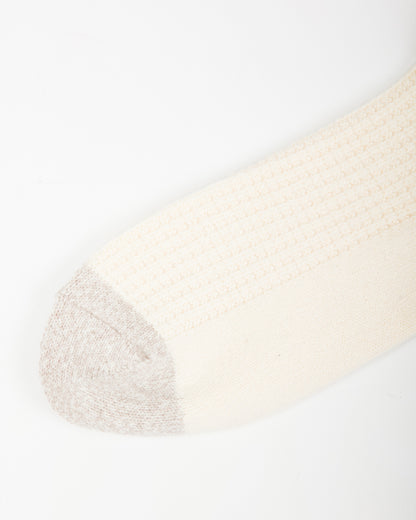 RoToTo Recycled Cotton/Wool Daily 3-pack Socks - Off White/Gray - Standard & Strange