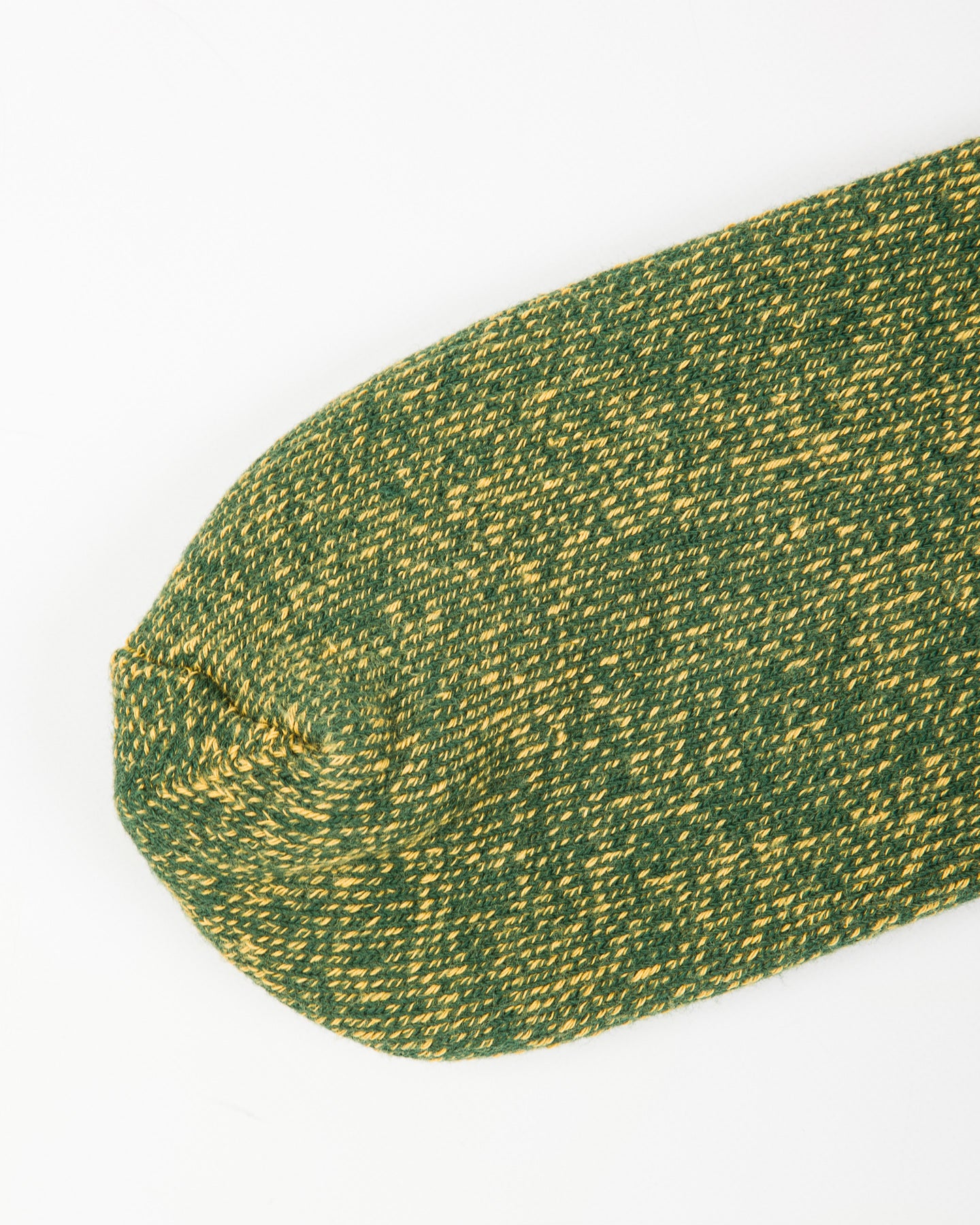 RoToTo Reversible Pile Socks - Ivy Green/Dark Yellow - Standard & Strange