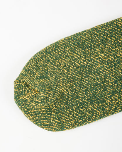 RoToTo Reversible Pile Socks - Ivy Green/Dark Yellow - Standard & Strange