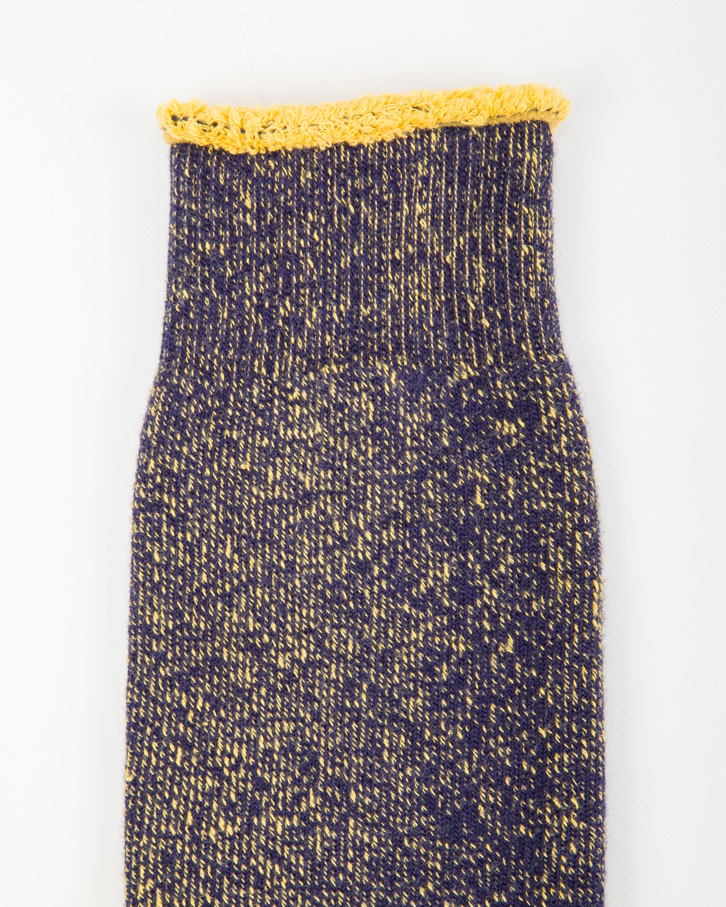 RoToTo Reversible Pile Socks - Navy/Yellow - Standard & Strange