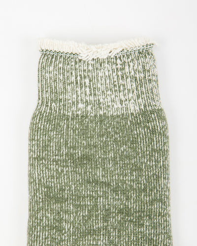 RoToTo Shaggy Pile Room Socks - Moss Green - Standard & Strange
