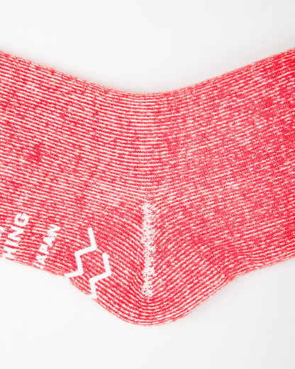 RoToTo Shaggy Pile Room Socks - Red - Standard & Strange
