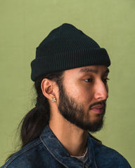 RoToTo Super Soft 2-Way Beanie - Dark Green/Black - Standard & Strange