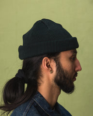 RoToTo Super Soft 2-Way Beanie - Dark Green/Black - Standard & Strange