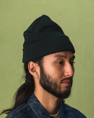 RoToTo Super Soft 2-Way Beanie - Dark Green/Black - Standard & Strange