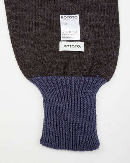 RoToTo Sweater Sleeve Scarf - Charcoal/Dark Blue - Standard & Strange