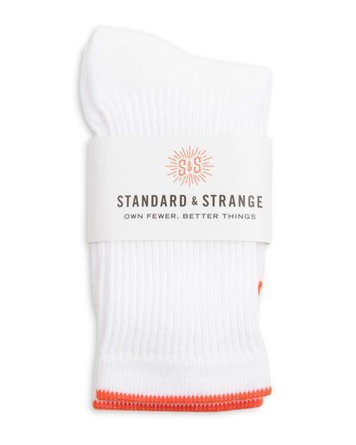 Standard & Strange S&S Standard Sports Sock - White - Standard & Strange