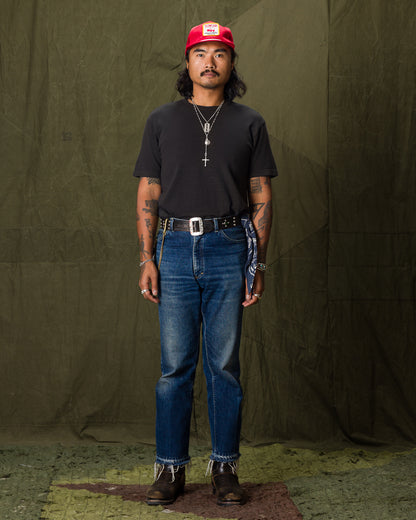 Standard & Strange Wakayama Special Loopwheel Tee - Black - Standard & Strange