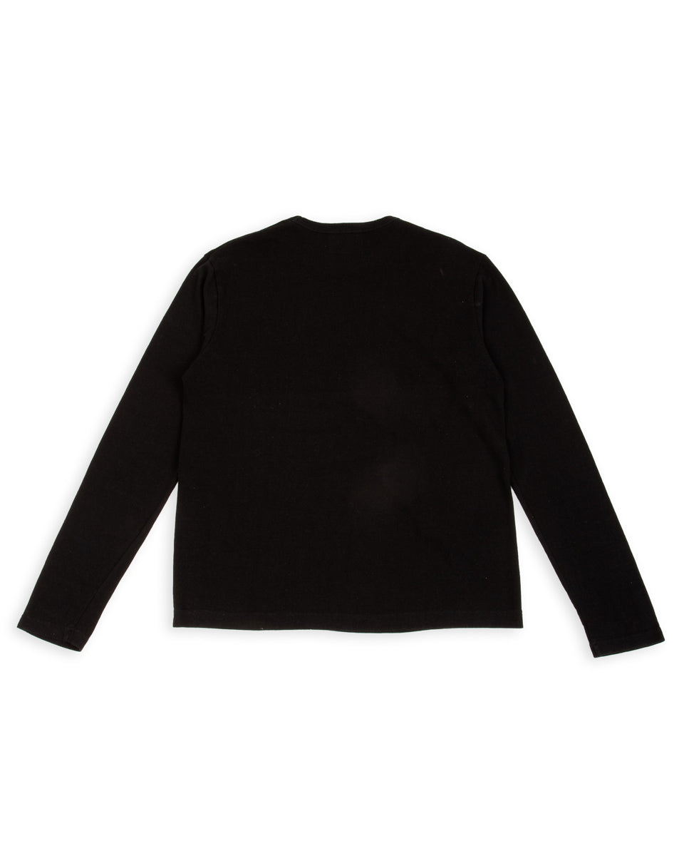 Standard & Strange Wakayama Special Loopwheel L/S Tee - Black - Standard & Strange