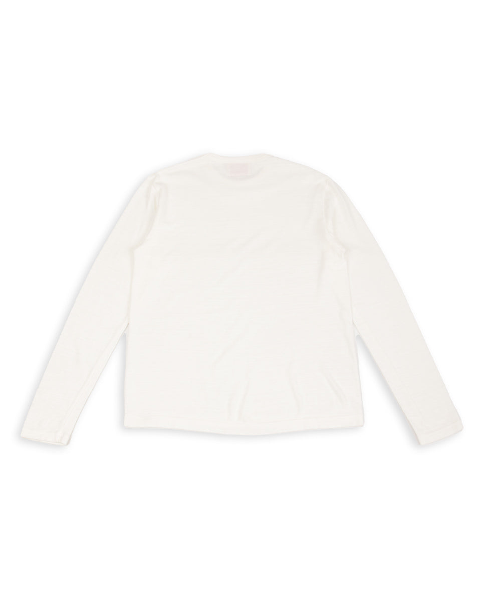 Standard & Strange Wakayama Special Loopwheel L/S Tee - Cream - Standard & Strange