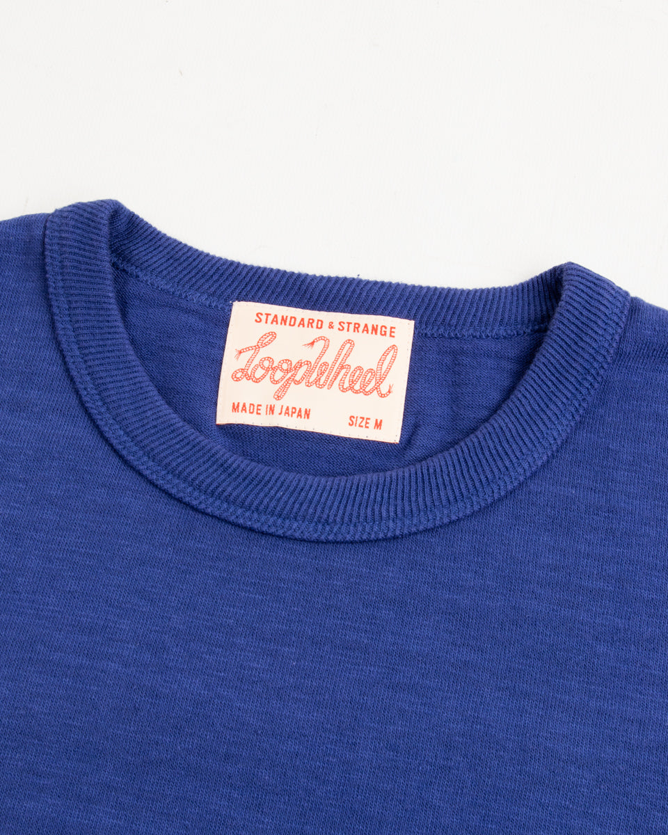 Standard & Strange Wakayama Special Loopwheel Tee Cobalt Blue