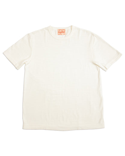 Standard & Strange Wakayama Special Loopwheel Tee - Cream - Standard & Strange
