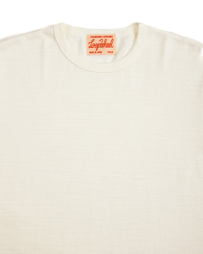 Standard & Strange Wakayama Special Loopwheel Tee - Cream - Standard & Strange