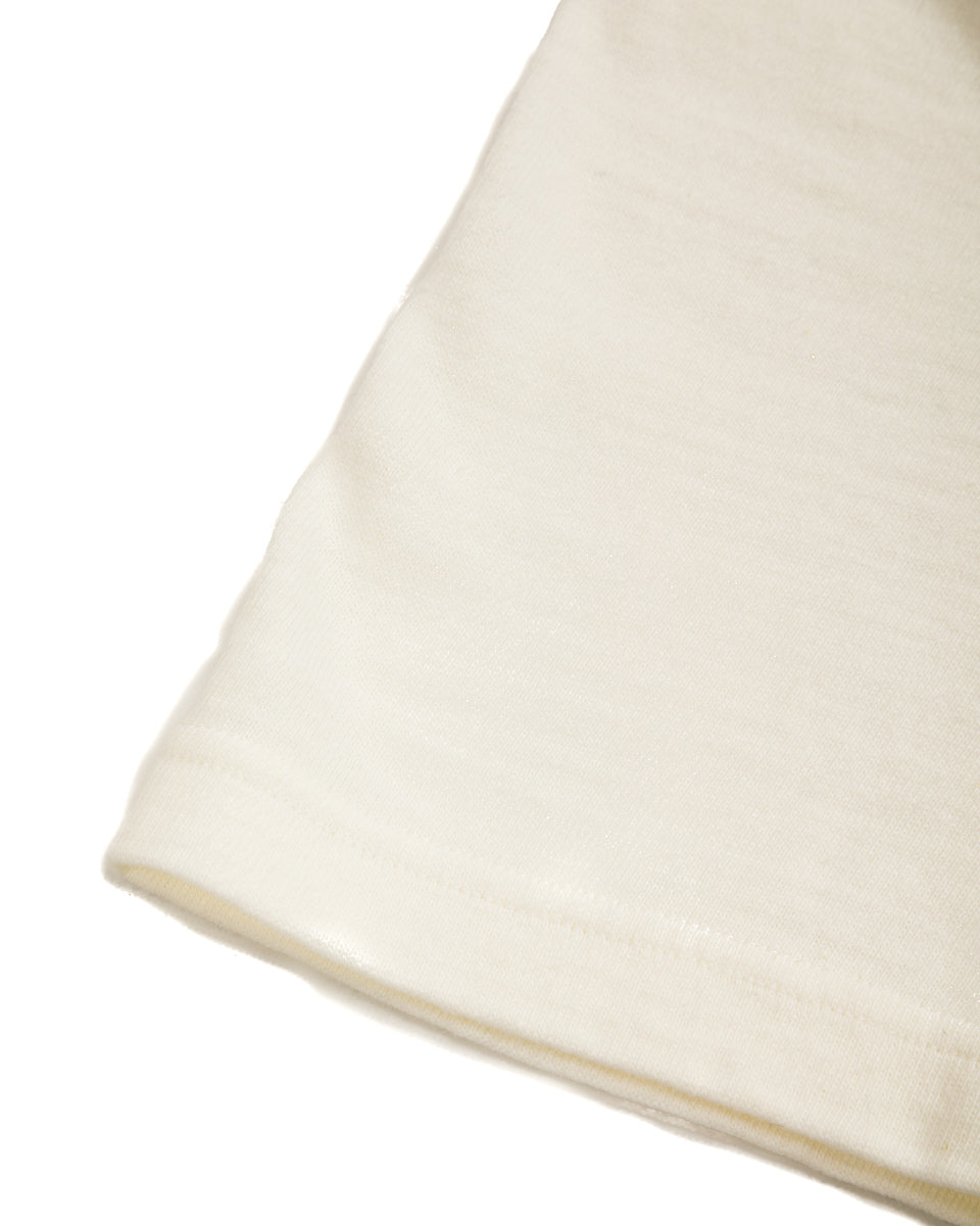 Standard & Strange Wakayama Special Loopwheel Tee - Cream - Standard & Strange