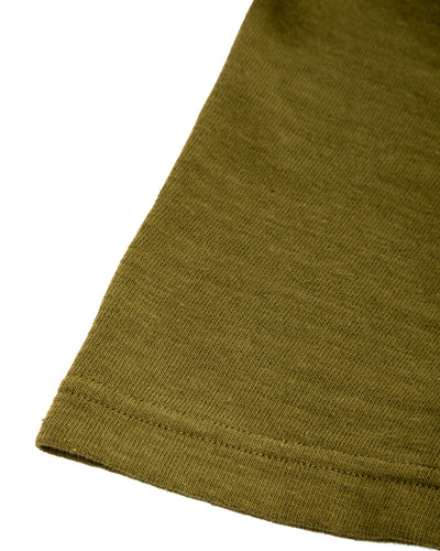 Standard & Strange Wakayama Special Loopwheel Tee - Martini Olive - Standard & Strange