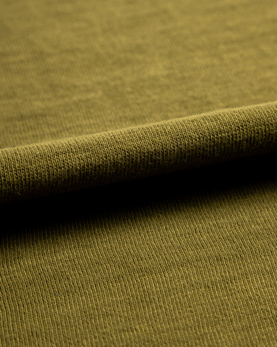 Standard & Strange Wakayama Special Loopwheel Tee - Martini Olive - Standard & Strange