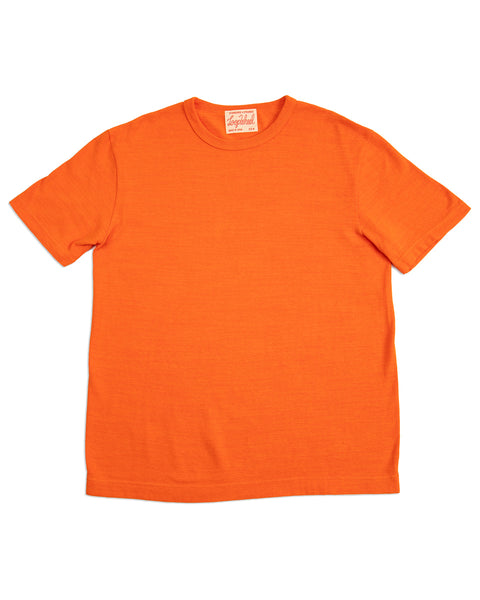 Standard & Strange Wakayama Special Loopwheel Tee - Satsuma Orange - Standard & Strange