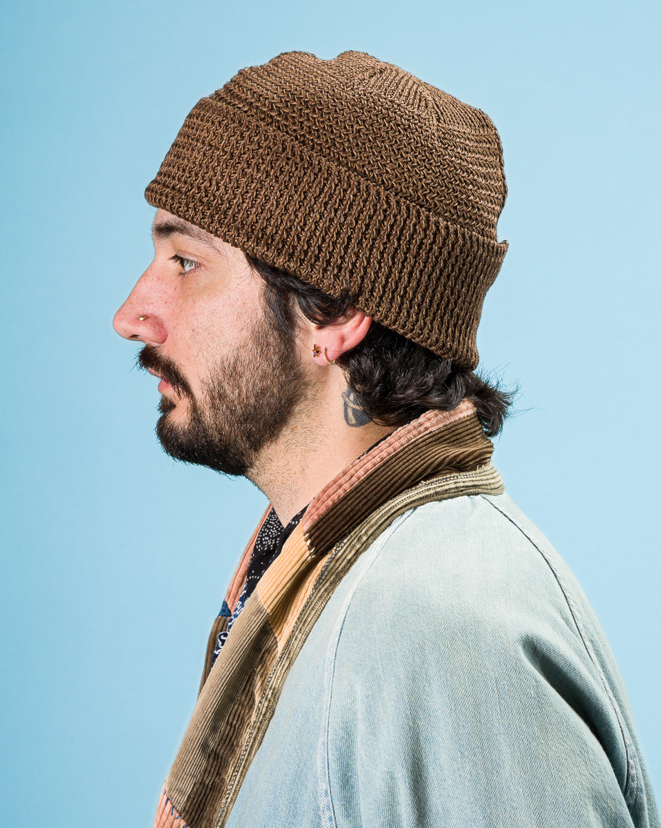 Standard & Strange Linen Watch Cap - Brown - Standard & Strange