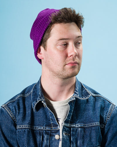 Standard & Strange Linen Watch Cap - Purple - Standard & Strange