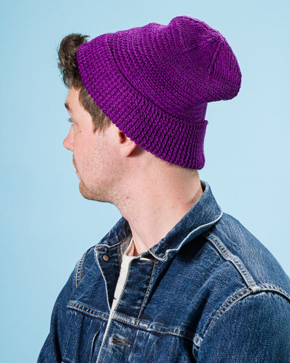 Standard & Strange Linen Watch Cap - Purple - Standard & Strange