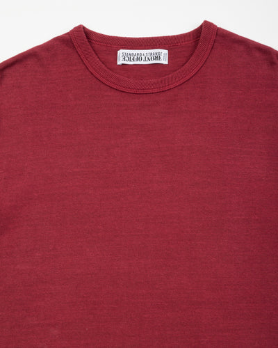 Standard & Strange Wakayama Special Loopwheel Tee - Azuki - Standard & Strange