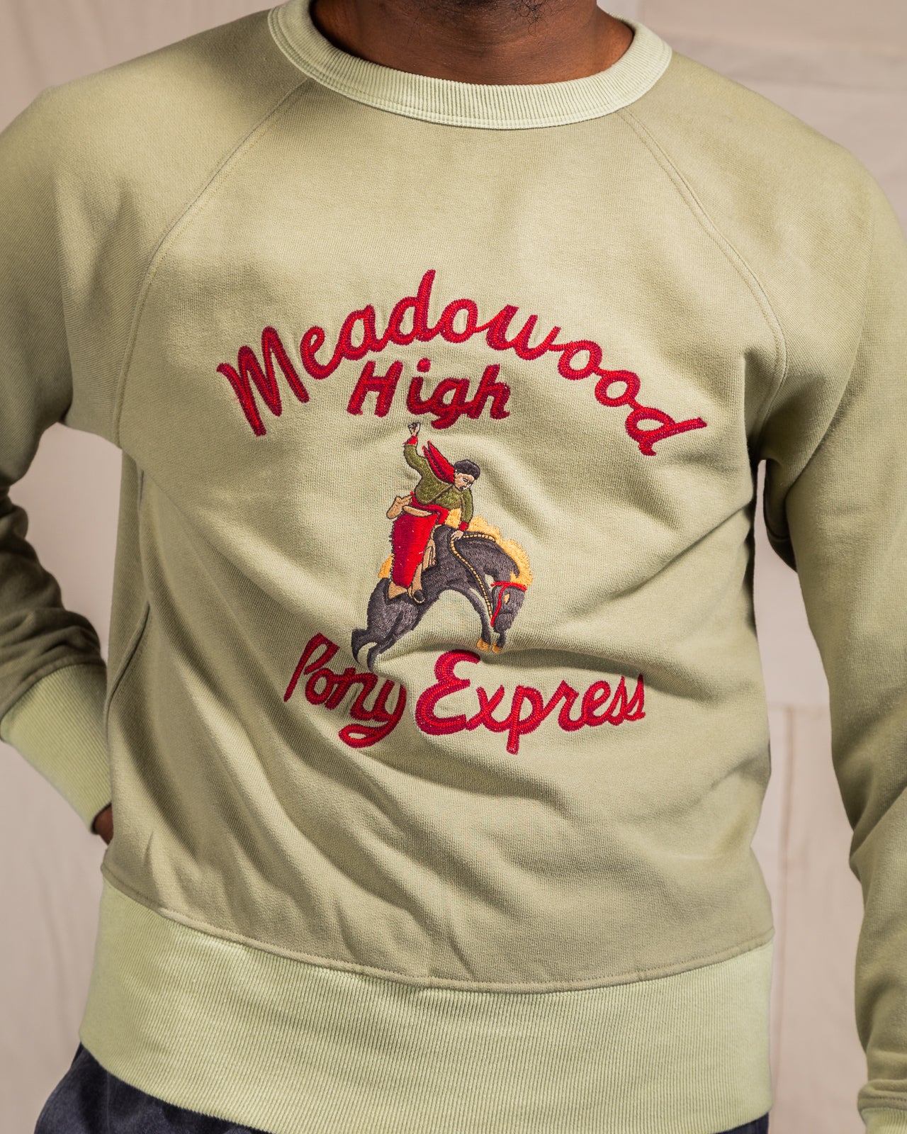 Samuel Zelig Meadowood Crewneck - Sage - Standard & Strange