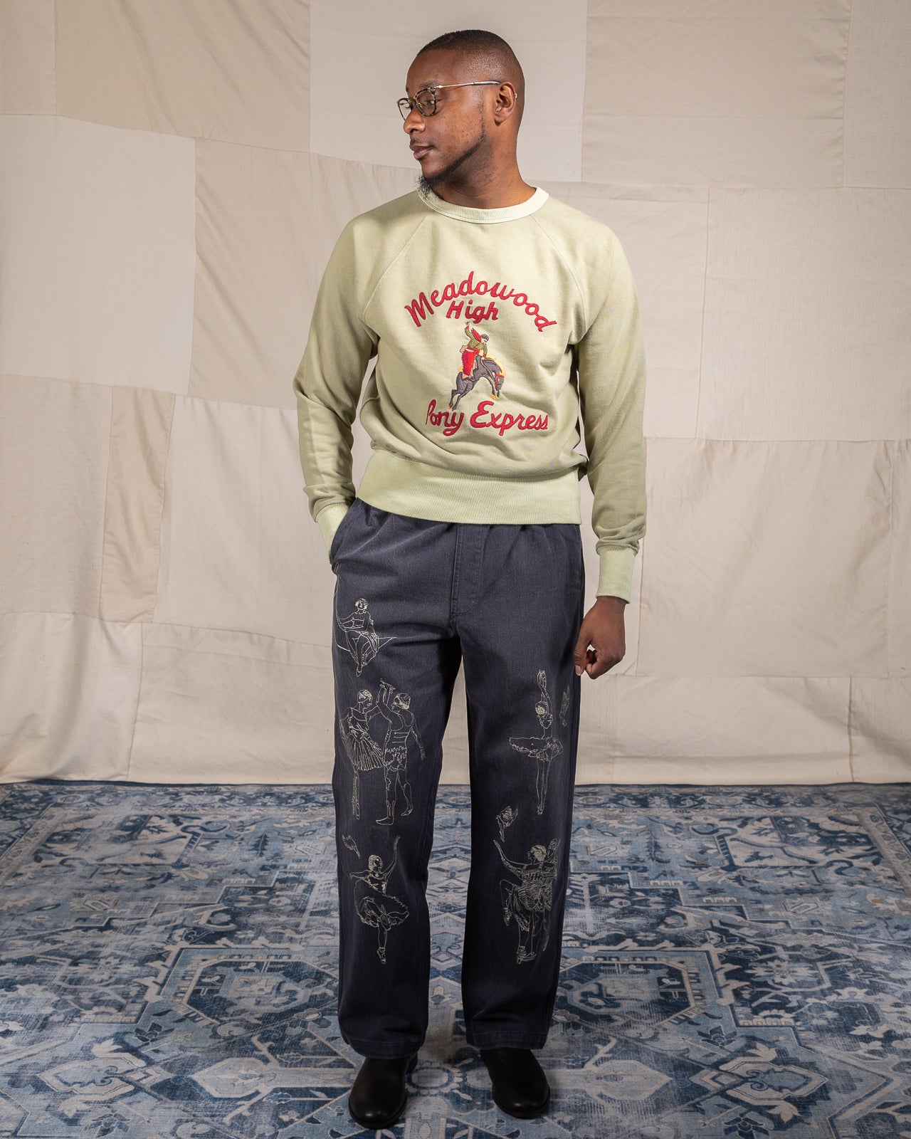 Samuel Zelig Meadowood Crewneck - Sage - Standard & Strange