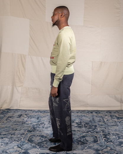 Samuel Zelig Meadowood Crewneck - Sage - Standard & Strange