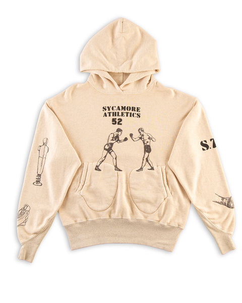 Samuel Zelig Boxing Hoodie - Oatmeal Grey - Standard & Strange