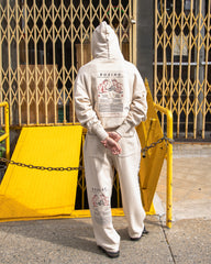 Samuel Zelig Boxing Hoodie - Oatmeal Grey - Standard & Strange