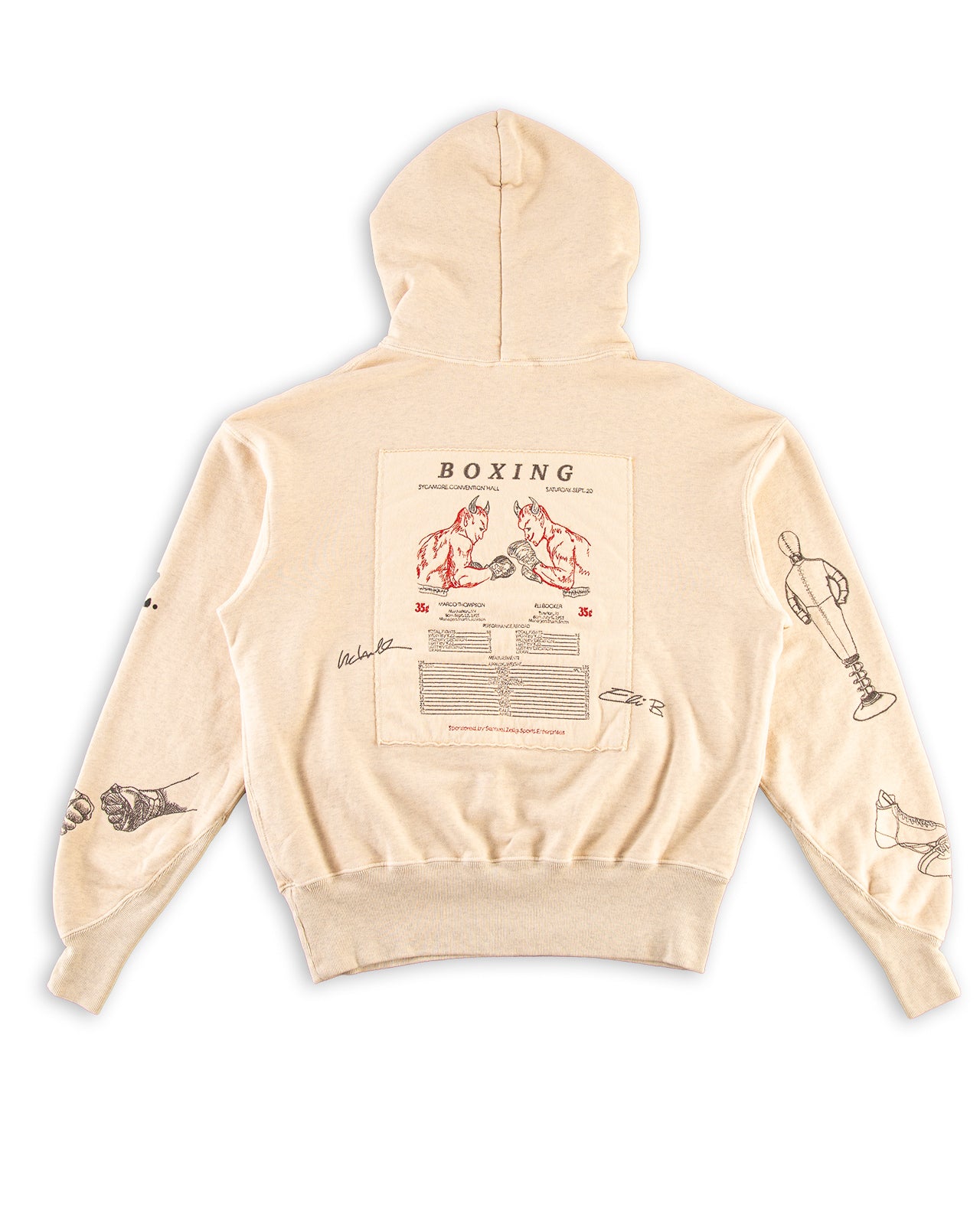 Samuel Zelig Boxing Hoodie - Oatmeal Grey – Standard & Strange
