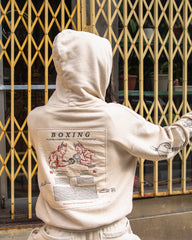 Samuel Zelig Boxing Hoodie - Oatmeal Grey - Standard & Strange