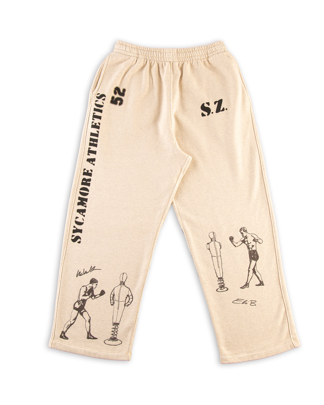 Samuel Zelig Boxing Sweatpant - Oatmeal Grey - Standard & Strange