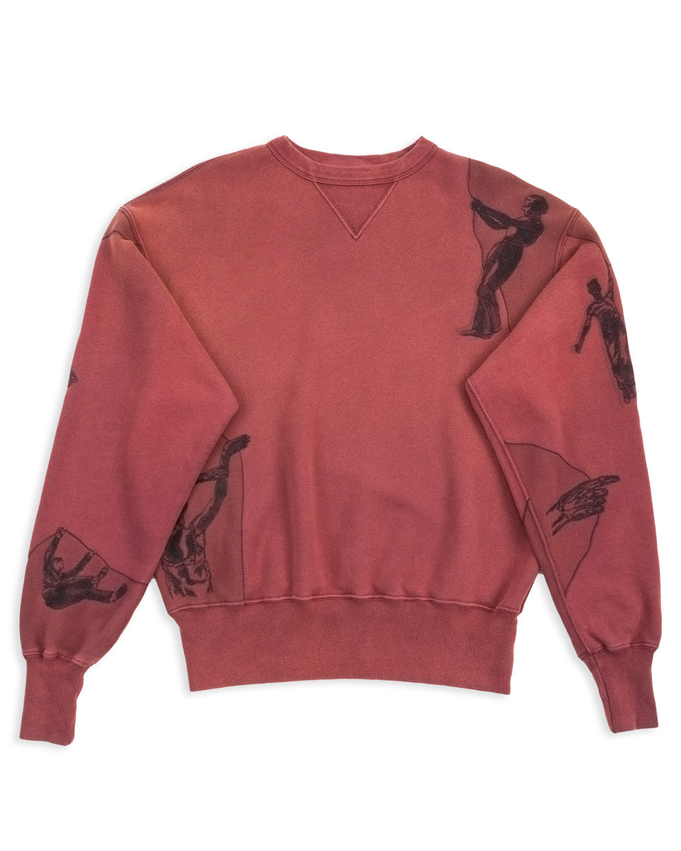 Samuel Zelig Curtain Crewneck - Burgundy - Standard & Strange