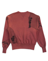 Samuel Zelig Curtain Crewneck - Burgundy - Standard & Strange