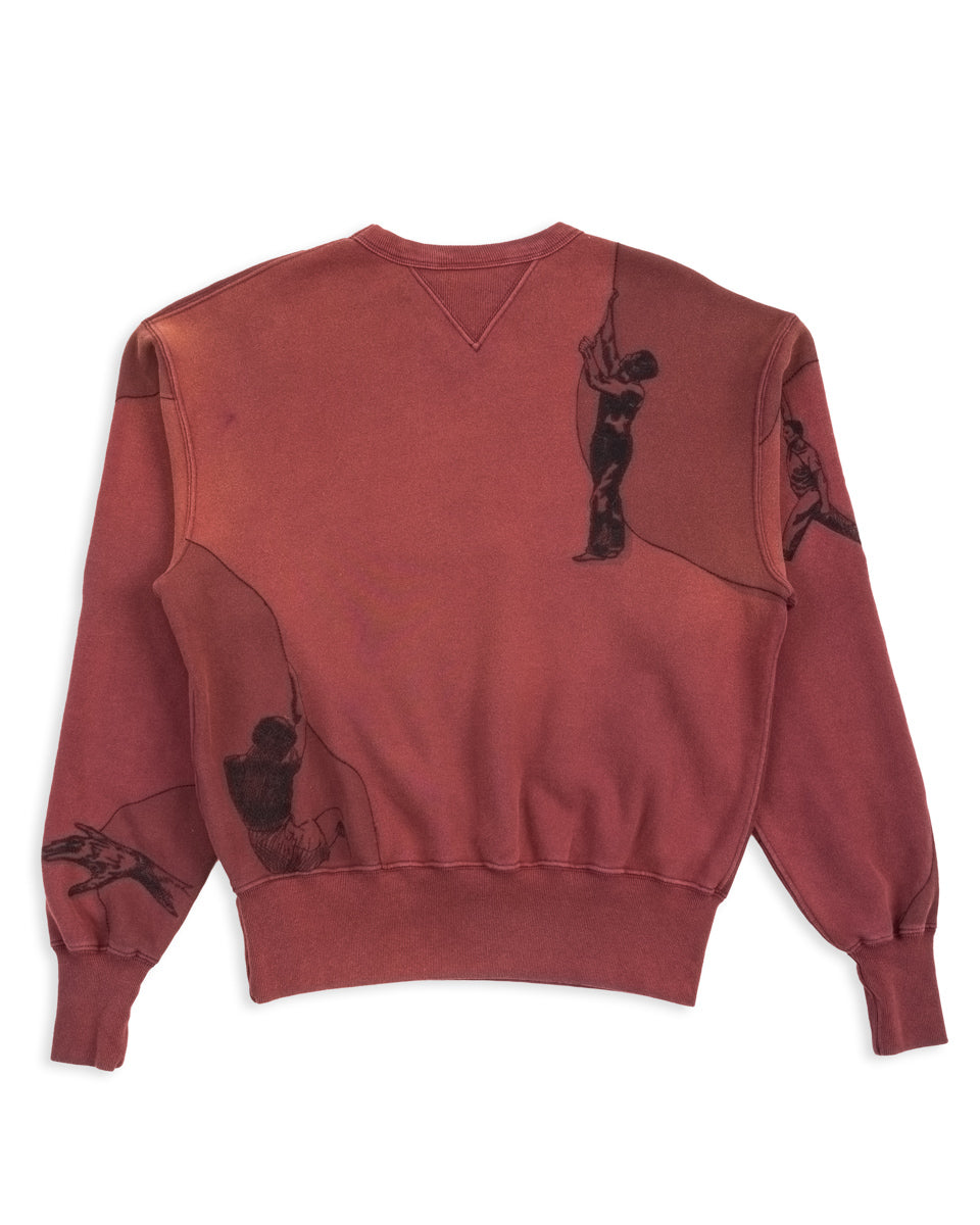 Samuel Zelig Curtain Crewneck - Burgundy - Standard & Strange