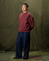 Samuel Zelig Curtain Crewneck - Burgundy - Standard & Strange