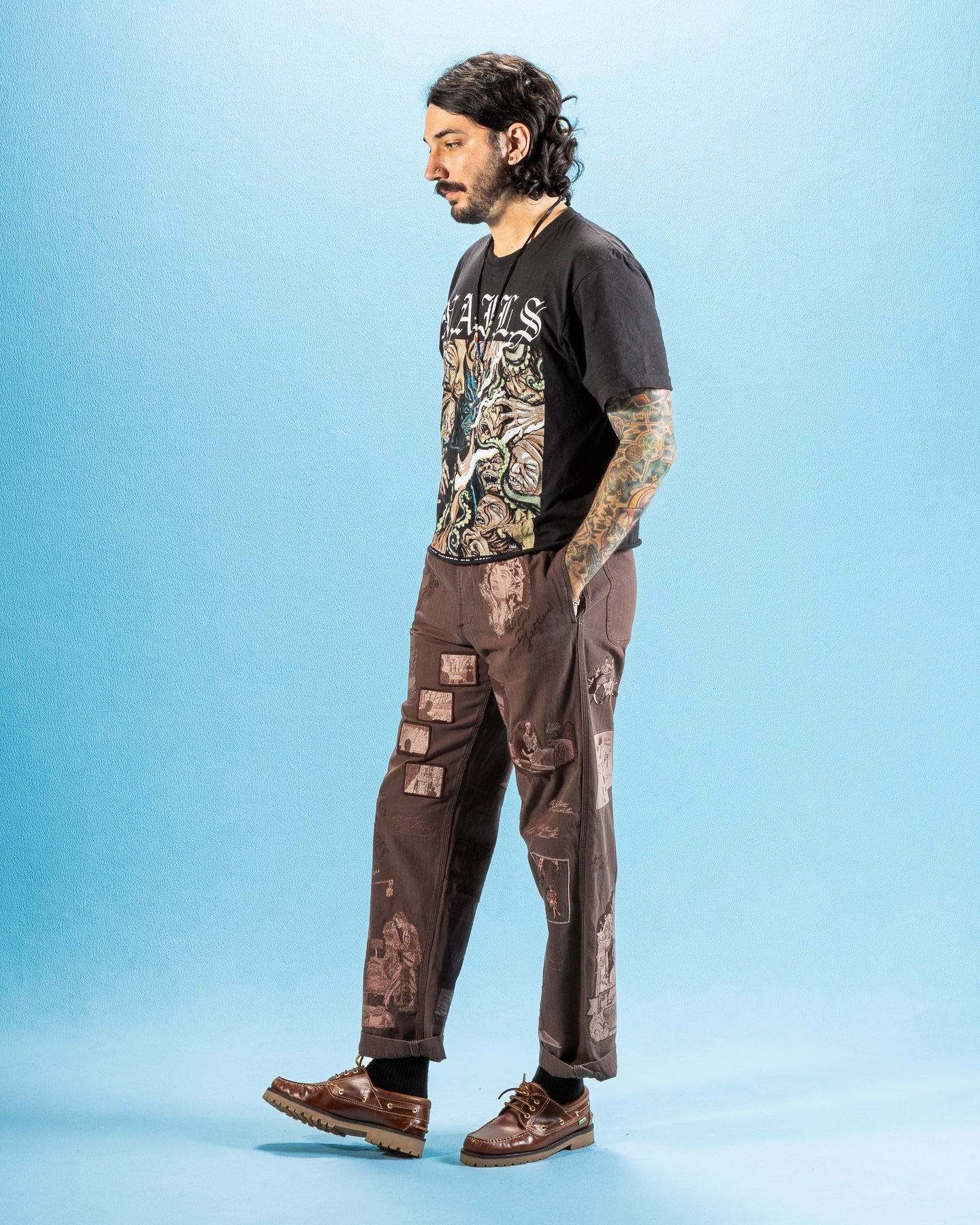 Samuel Zelig Film Pant - Faded Brown - Standard & Strange