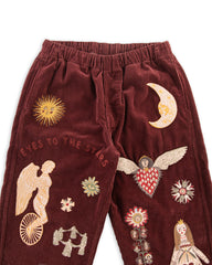 Samuel Zelig Folk Pant - Burgundy - Standard & Strange